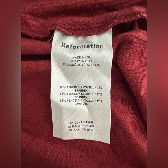 NWOT | Reformation | Coen Square Neck Knit Dress in Red | Sz M - Picture 9 of 12